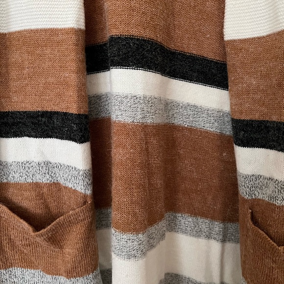 Striped Long Cardigan - Picture 3 of 5